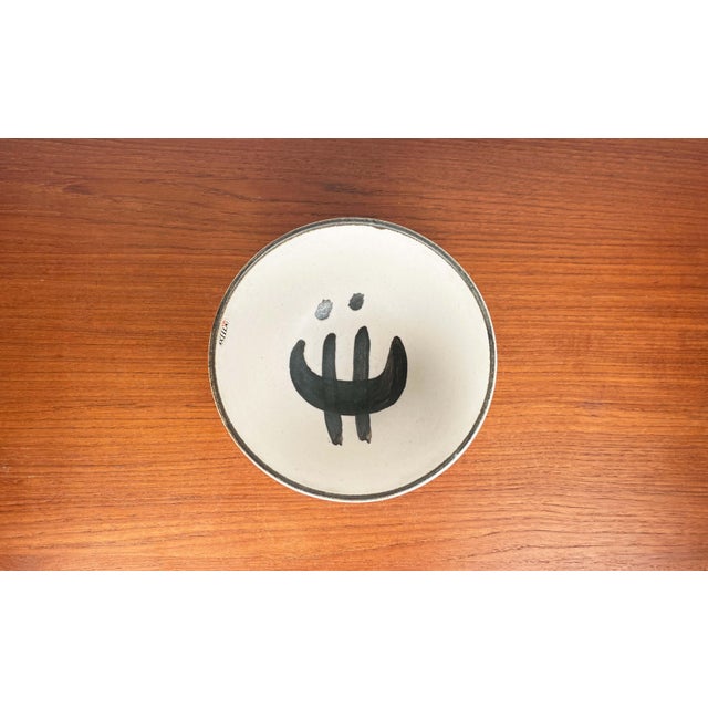 Mid-Century Modern Danish Studio Pottery Bowl by Aksel Larsen for Axella, 1960s, in Very Good conditions. Designed 1960 to...