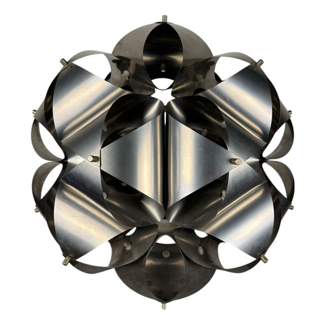 Aluminum Table Lamp, 1970s For Sale