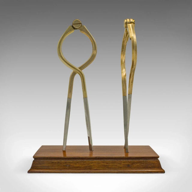 1970s Vintage Brass Captain's Dividers Display Ornament For Sale - Image 4 of 10