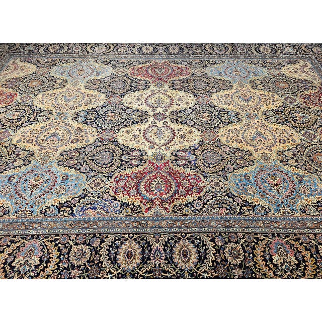 Brown Mid 20th Century Kerman Rug For Sale - Image 8 of 18