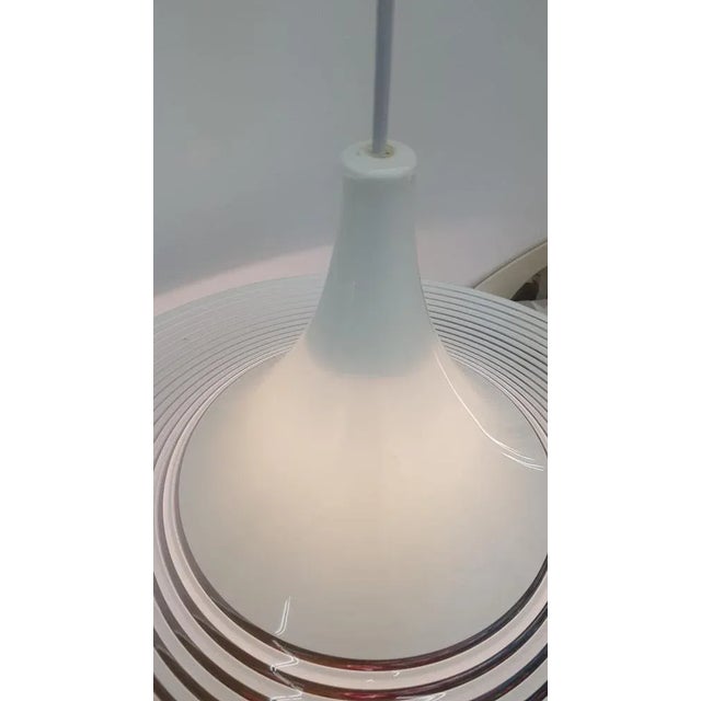 Acrylic Hanging Lamp, 1980s For Sale - Image 3 of 12