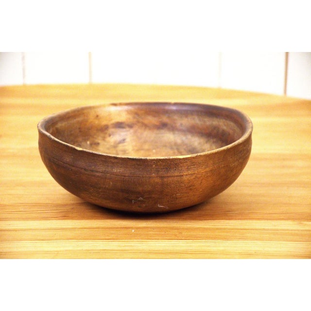 Swedish Handcarved Birchwood Bowl For Sale - Image 15 of 15