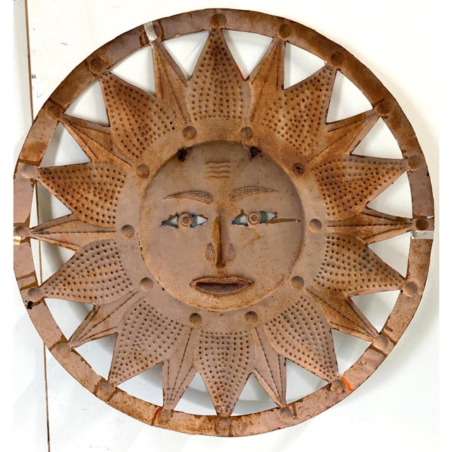 Large Peter Keil Sunburst Wall Sculpture in Painted Metal, Signed, 36" Diameter For Sale - Image 18 of 18
