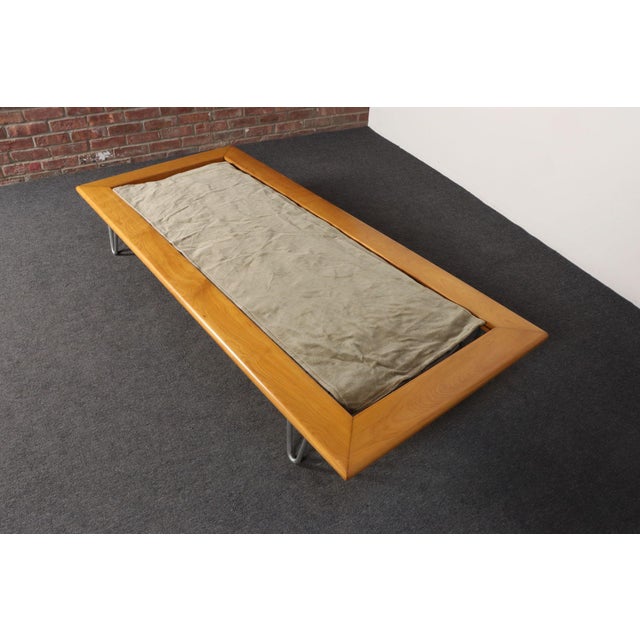 Vintage Sage Mohair Daybed With Hairpin Legs by George Nelson for Herman Miller For Sale - Image 10 of 18