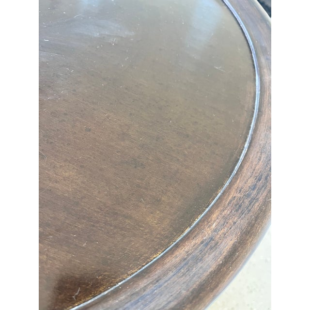 Dark Wood Oversized End Tables, Nightstands - Set of 2 For Sale - Image 9 of 12