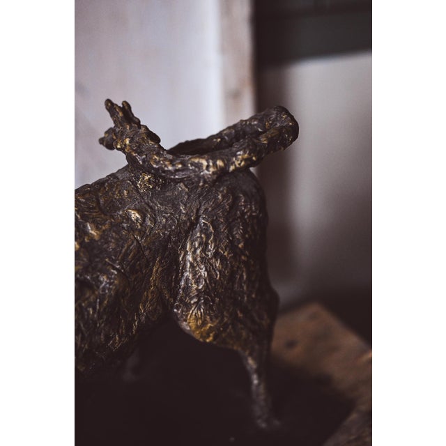 Metal Ivan Cattaneo, Triumphant Bull, 1990s, Bronze For Sale - Image 7 of 8