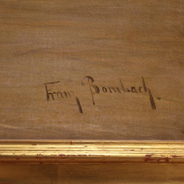 Rustic Franz Bombach, Landscape, 1900, Oil on Canvas, Framed For Sale - Image 3 of 16
