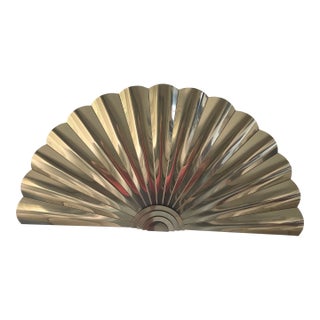 Vintage Curtis Jere Signed Brass Sunrise Wall Sculpture 1989 For Sale