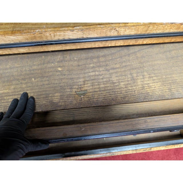 Brown American Aesthetic Movement Oak Armoire, Circa 1880 For Sale - Image 8 of 18