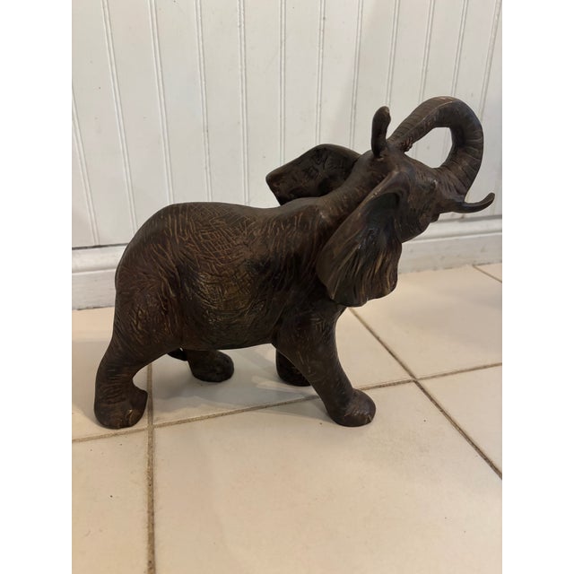 Figurative Cast Bronze African Elephant Figure, 19th Century For Sale - Image 3 of 10