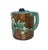 Majolica Holdcroft Majolica Blackberry on Tree Trunk Teapot, Turquoise Blue Cover C. 1877 For Sale - Image 4 of 13