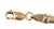 Mid 20th Century Mid 20th Century Long Tube 14k Two Tone Gold Link Bracelet For Sale - Image 5 of 5