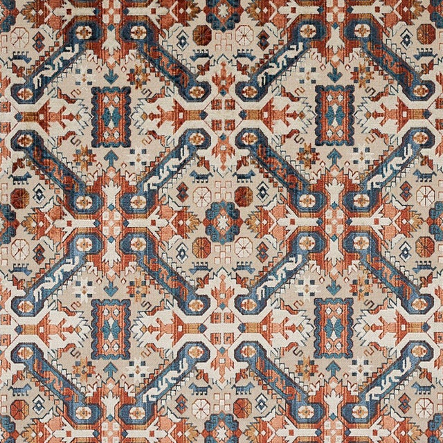 Schumacher Sample - Schumacher Tiraz Velvet Fabric in Spice For Sale - Image 4 of 4