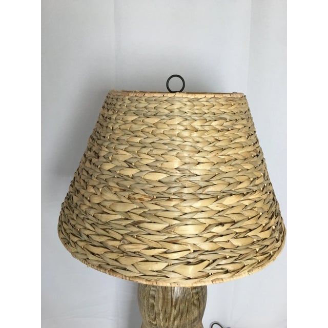Mid-Century Modern 1960s Organic Free Form Pottery Table Lamp For Sale - Image 3 of 10