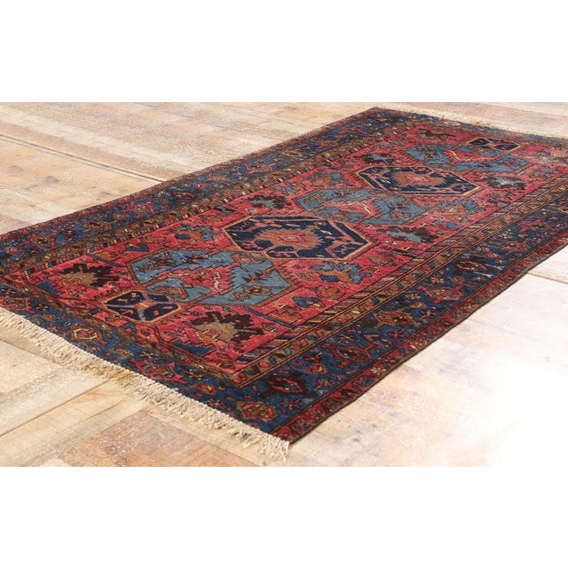 Textile Antique Persian Malayer Rug, 03'05 X 06'00 For Sale - Image 7 of 10