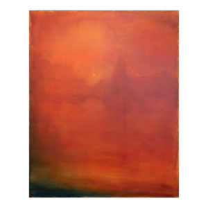 Dante's Summer - Vibrant Red Orange Atmospheric Abstract Oil Original Artwork by Mark Acetelli