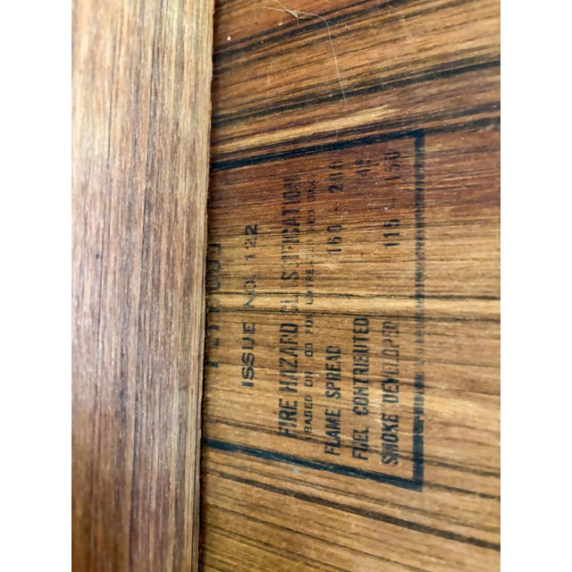 Industrial Flat Top Antique Cedar Trunk With Brass Hardware For Sale - Image 3 of 10