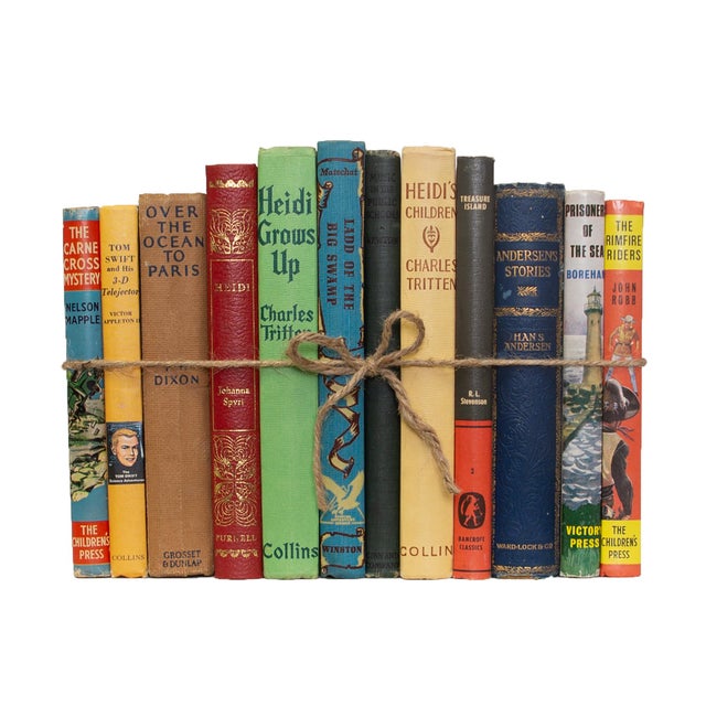 Children's Decorative Books - Vintage Children's Book Bundle - 1 Foot of Subject Books For Sale - Image 3 of 3