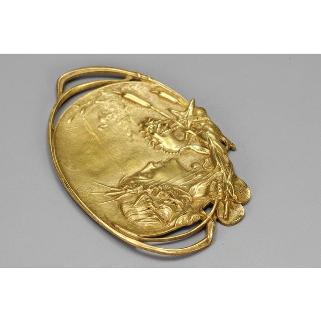 Art Nouveau French Bronze Card Tray, 1920s For Sale - Image 4 of 18