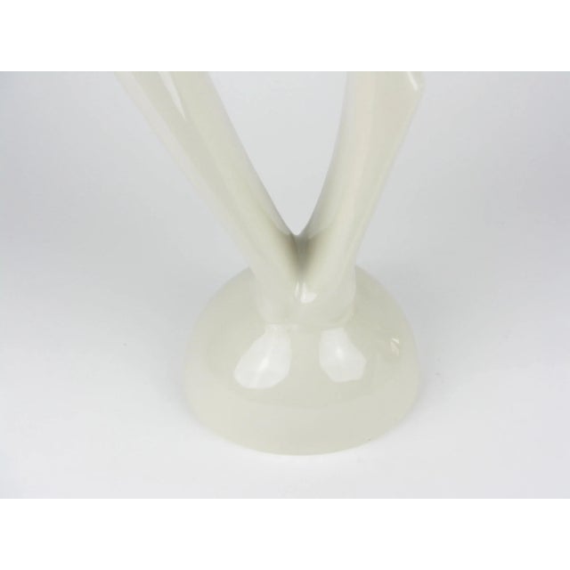 Ivory Vintage Haeger Pottery White Gazelle or Antelope Ceramic Sculpture For Sale - Image 8 of 14