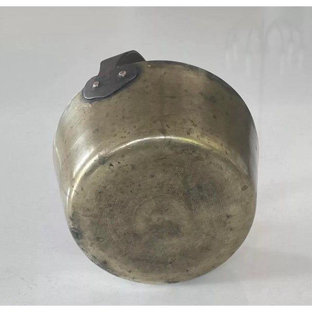 Antique Heavy Brass Jam Pail Gathering Bucket Iron Handle | Chairish