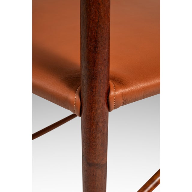 Rare Mid-Century Danish Modern Model 317 Chair in Teak & Leather Attributed to Peter Hvidt & Orla Mølgaard for Søborg Møbelfabrik, Denmark, C. 1960s For Sale - Image 17 of 18