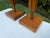 Mid-Century Modern Architectural Walnut and Brass Table Lamps, Pair For Sale In Naples, FL - Image 6 of 12