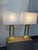 Restoration Hardware Clarke Gilt Gold Table Lamps, Pair For Sale - Image 10 of 12