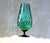 Mid-Century Modern Emerald Green Hand-Blown Art Glass Pedestal Vase, 1970s For Sale - Image 10 of 10