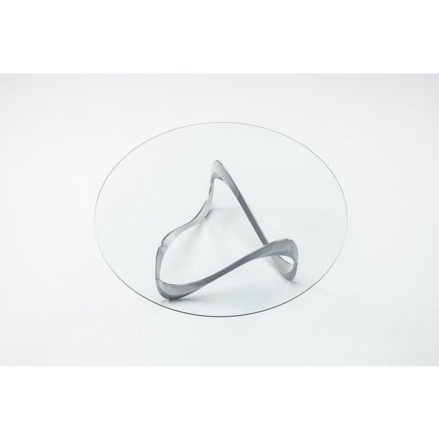 Silver Snake Coffee Table attributed to Knut Hesterberg for Ronald Schmitt, Germany, 1965 For Sale - Image 8 of 14