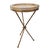 This stylish pair of side tables were made in France in the 1950s. with solid marble tops and brass galleries these pieces...