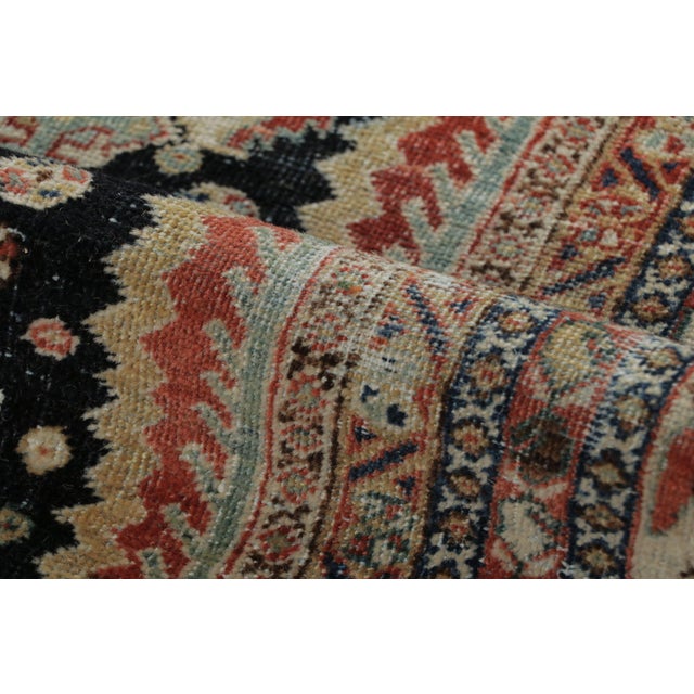 Antique Qashqai Tribal Rug With Medallion and Geometric Design - Rug & Kilim For Sale In New York - Image 6 of 7
