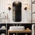 Matte Black Metal Dressing Mirror For Sale - Image 9 of 10