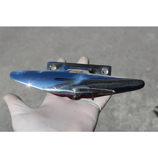 1950s Italian Handles in Chromed Brass, 1950s, Set of 2 For Sale - Image 5 of 7