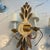 Vintage Mid-Century Italian Giltwood & Mirror Wheat Sheaf Two-Light Wall Sconces - a Pair For Sale - Image 4 of 12