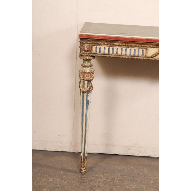 Early 19th Century Neoclassical Period Wall-Mounted Console For Sale - Image 5 of 9
