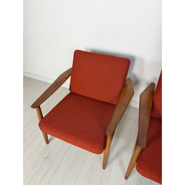 Brown Vintage Danish FD 164 Lounge Chair in Teak by Arne Vodder for Cado, 1960s For Sale - Image 8 of 9