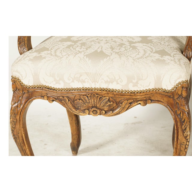 A Pair of Louis XV-Style Fauteuils For Sale In Los Angeles - Image 6 of 7