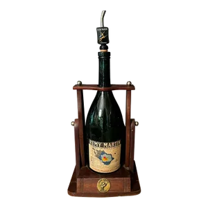 Vintage Remy Martin 3-Litre Bottle With Original Cradle Pouring Stand