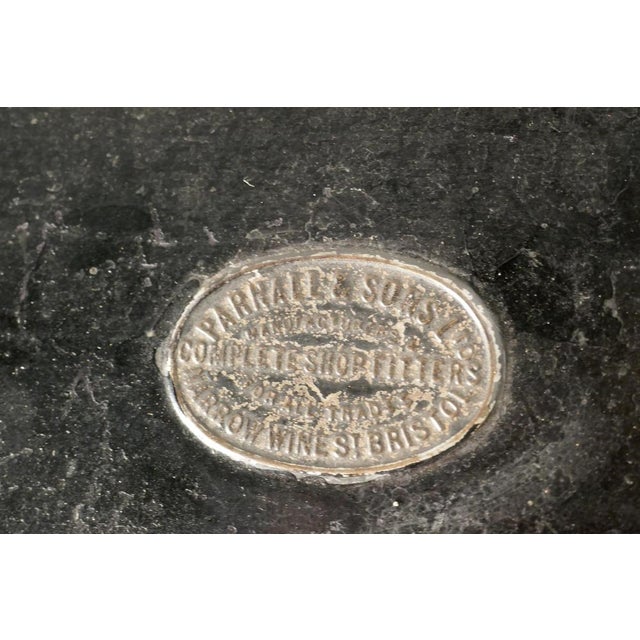 Large 19th Century Toleware and Mahogany Grocers Shop Display Tea Tin, 1880s For Sale - Image 4 of 9