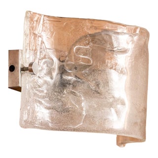 1960s Carlo Nason for Mazzega Murano Glass Wall Sconce For Sale