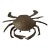Mid Century Brass Crab Decorative Object For Sale