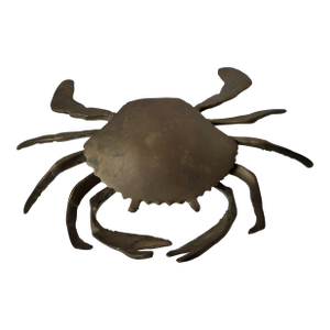 Mid Century Brass Crab Decorative Object