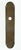 Art Deco Art Deco Beaded Bronze 10 In. Door Back Plate For Sale - Image 3 of 3