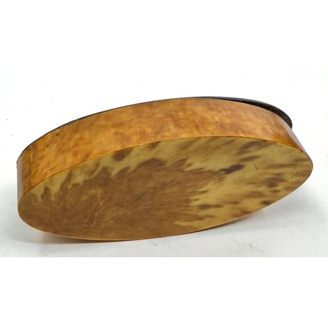 19th Century Three Horn, Silver and Wood Trinket or Snuff Boxes For Sale - Image 11 of 12