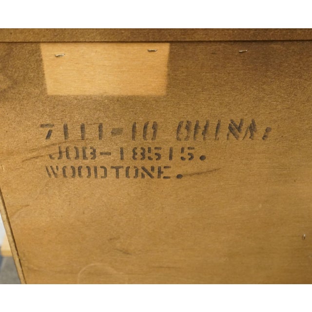 Stanley Furniture Solid Knotty Pine Rustic Farmhouse Americana 53" Lighted Display China Cabinet 7111-10 For Sale - Image 11 of 12