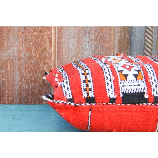 Moroccan Berber Rug Pillow For Sale - Image 4 of 7