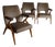Armchairs with Wooden Structure & Velvet Upholstery by Antonio Gorgone, 1950s, Set of 3 For Sale