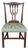 Antique Victorian Gothic Chippendale Style Carved Mahogany Chair Animal Print For Sale