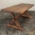 Rustic Trestle Dining Table in Solid Oak For Sale - Image 4 of 12